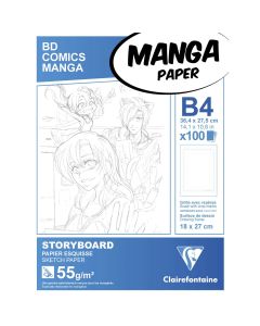 Clairefontaine Manga Paper - B4 storyboard papier - 1-voudige indeling