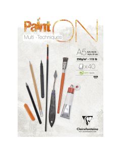 Clairefontaine Paint-ON A5 Blok - Wit