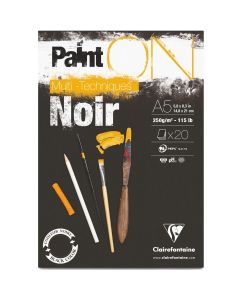 Clairefontaine Paint-ON A2 Blok - Zwart