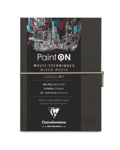 Clairefontaine Paint-ON Travel Journal - Zwart - Mixed Media