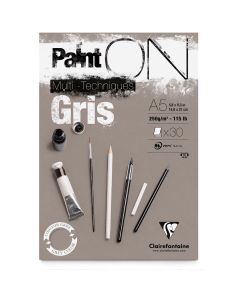 Clairefontaine Paint-ON A5 Blok - Grijs