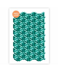3D Escher Patroon Sjabloon - A3 Formaat - 3 Lagen