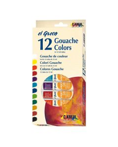 Kreul EL GRECO Gouache Colors set - 12 tubes van 12 ml