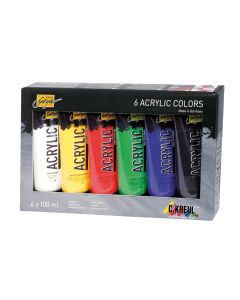 SOLO GOYA Acrylverf Set - 6 stuks 100 ml tubes