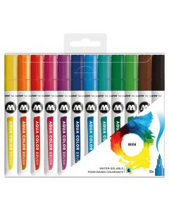 Molotow Aqua Color Brush Marker Basic Set 1