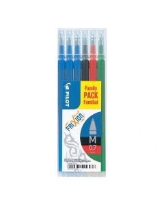 Pilot FriXion Ball - Set van 6 Assorti Vullingen - Medium Tip