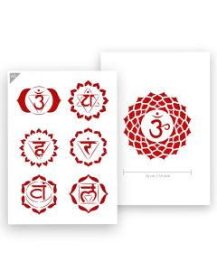 QBIX Chakra Sjabloon - A3 Formaat