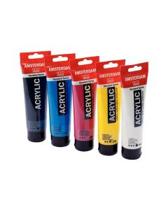 Amsterdam Acrylverf Set van 5 kleuren - 120ml