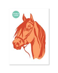 Paarden Sjabloon - A3 Formaat - 2 Lagen
