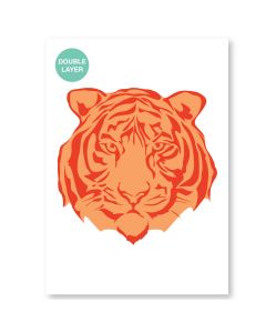 Tijger Sjabloon - A3 Formaat - 2 Lagen