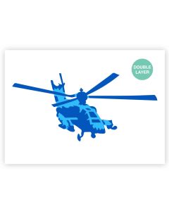 A3 Helikopter Sjabloon – 2 Lagen