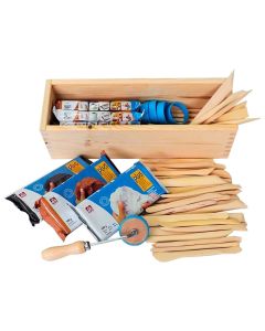 Boetseerset in houten box 6