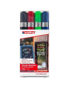 Edding 4095 krijtmarker set van 4 kleuren