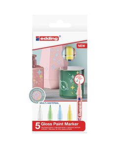 Edding 751 paint marker set van 5 pastelkleuren