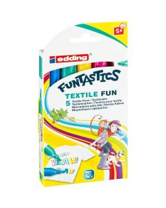 Edding Funtastics textielstiften set van 5