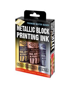 Essdee Block Printing Ink Metallic set van 3 kleuren - 100ml