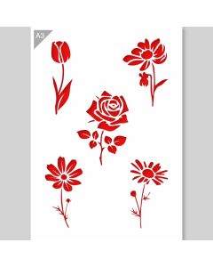 Bloemen Sjabloon - A3 Formaat