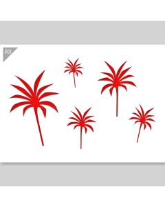 Palmbomen Sjabloon - A3 Formaat