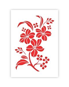 Bloemen Sjabloon in 3 maten