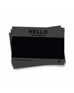 Hello My Name is stickers 50st - Zwart