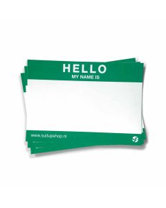 Hello My Name is stickers 50st Groen