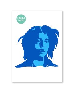 Bob Marley Sjabloon - A3 Formaat - 2 Lagen