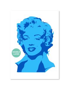 Marilyn Monroe Sjabloon - A3 Formaat - 2 Lagen