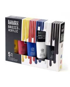 Liquitex Basics Acrylverf set van 5 kleuren - 118ml