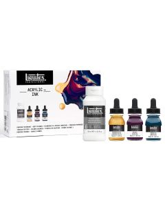 Liquitex Pro Acrylic Ink & Pouring Medium set met 3 diepe kleuren