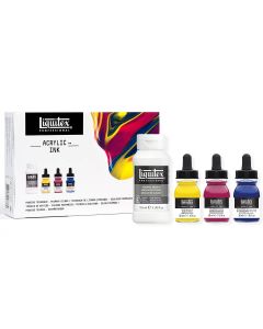 Liquitex Pro Acrylic Ink & Pouring Medium set met 3 primaire kleuren