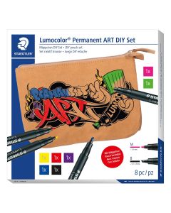 Staedtler Lumocolor ART DIY Pouch set van 7 markers + etui