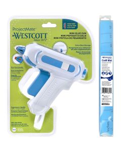 Westcott Mini Hete Lijmpistool en knutselmat set