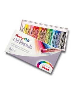 Pentel Oliepastels set van 16 kleuren