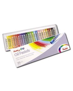 Pentel Oliepastels set van 25 kleuren