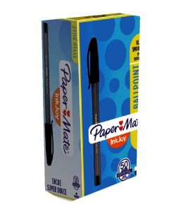 Balpen Paper Mate Inkjoy met dop - 100x zwart medium