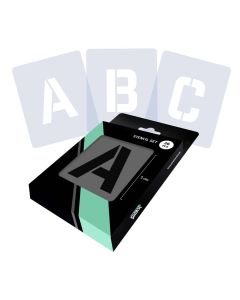 Lettersjablonen Set – 8,5 x 10cm – Compleet Alfabet - Sans Serif