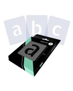 Lettersjablonen Set Compleet Alfabet - Lowercase - 2 maten