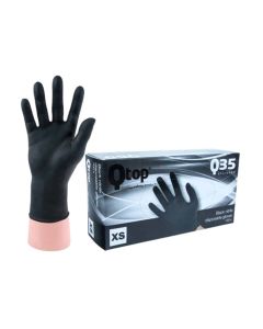 Qtop Q35 Nitril Handschoenen - 100 stuks - Zwart