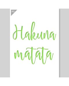 A3 Hakuna Matata Sjabloon