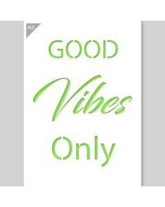 A3 Good Vibes Only Sjabloon