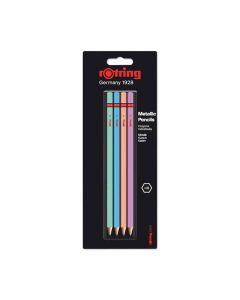 Rotring metallic HB potloden set -  4 stuks