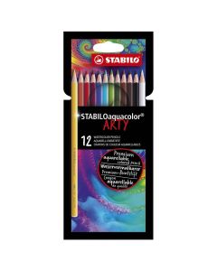 STABILO Aquacolor aquarelpotloden set van 12 kleuren