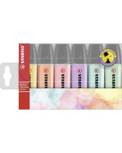 STABILO BOSS Original Highlighter Marker set van 6 pastelkleuren
