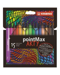 STABILO PointMax viltstiften set van 15 kleuren