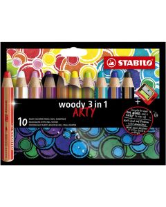 STABILO Woody Kleurpotloden set van 10 kleuren