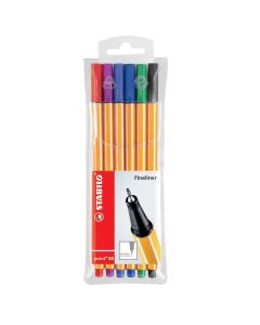 STABILO fineliner point 88 set van 6