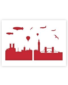 A3 London City Skyline Sjabloon
