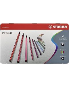 STABILO Pen 68 viltstiften set van 50