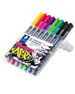 Staedtler Lumocolor ART 31 - permanent marker set van 8
