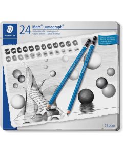 Staedtler Mars Lumograph 100 set van 24 potloden